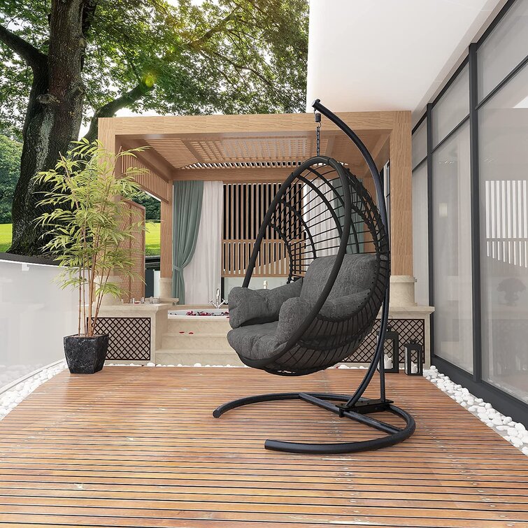 Outdoor lounge swing discount chair